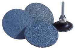 Norton - 4" Disc Diam, 60 Grit, Zirconia Alumina Quick Change Disc - Type S Attaching System, Coated, Medium Grade, R821 Series - USA Tool & Supply