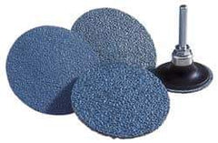 Norton - 4" Disc Diam, 60 Grit, Zirconia Alumina Quick Change Disc - Type S Attaching System, Coated, Medium Grade, R821 Series - USA Tool & Supply