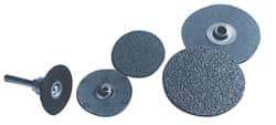Norton - 1-1/2" Disc Diam, 50 Grit, Aluminum Oxide Quick Change Disc - Type S Attaching System, Coated, Brown, Coarse Grade, R228 Series - USA Tool & Supply