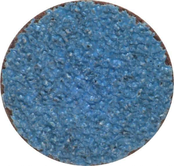 Norton - 1-1/2" Disc Diam, 36 Grit, Zirconia Alumina Quick Change Disc - Type S Attaching System, Coated, Brown, Very Coarse Grade, R821 Series - USA Tool & Supply