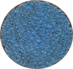 Norton - 1-1/2" Disc Diam, 36 Grit, Zirconia Alumina Quick Change Disc - Type S Attaching System, Coated, Brown, Very Coarse Grade, R821 Series - USA Tool & Supply