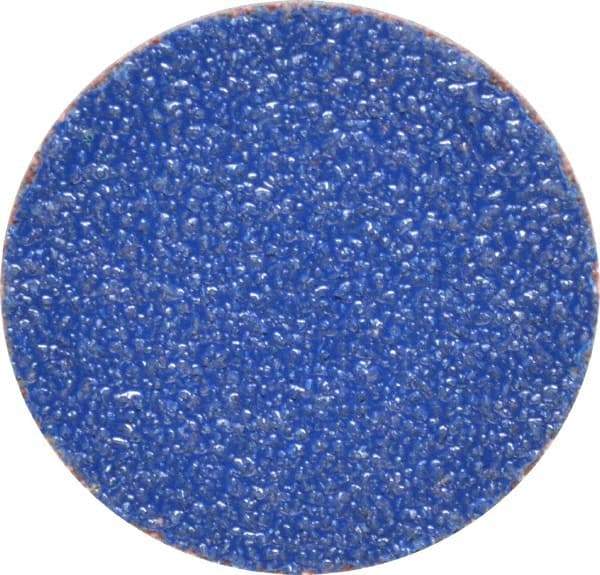 Norton - 1-1/2" Disc Diam, 60 Grit, Zirconia Alumina Quick Change Disc - Type S Attaching System, Coated, Brown, Medium Grade, R821 Series - USA Tool & Supply