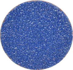 Norton - 1-1/2" Disc Diam, 60 Grit, Zirconia Alumina Quick Change Disc - Type S Attaching System, Coated, Brown, Medium Grade, R821 Series - USA Tool & Supply