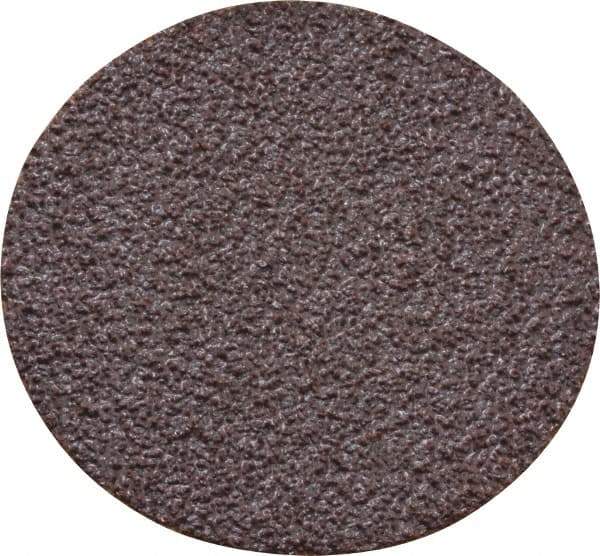 Norton - 1-1/2" Disc Diam, 60 Grit, Aluminum Oxide Quick Change Disc - Type S Attaching System, Coated, Brown, Medium Grade, R228 Series - USA Tool & Supply