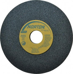 Norton - 7" Diam x 1-1/4" Hole x 1/2" Thick, I Hardness, 60 Grit Surface Grinding Wheel - Silicon Carbide, Type 1, Medium Grade, 3,600 Max RPM, Vitrified Bond, No Recess - USA Tool & Supply