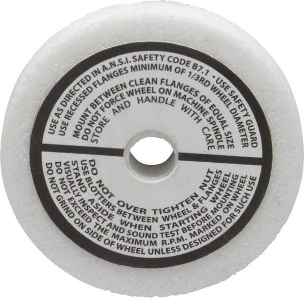 Grier Abrasives - 46 Grit Aluminum Oxide Type 1 Internal Grinding Wheel - 2-1/2" Diam x 3/8" Hole x 3/8" Thick, 12,987 Max RPM, Coarse Grade, J Hardness, Vitrified Bond - USA Tool & Supply