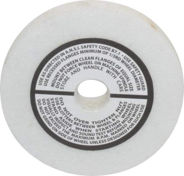 Grier Abrasives - 80 Grit Aluminum Oxide Type 1 Internal Grinding Wheel - 3" Diam x 1/2" Hole x 3/8" Thick, 10,823 Max RPM, Medium Grade, K Hardness, Vitrified Bond - USA Tool & Supply