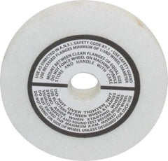 Grier Abrasives - 80 Grit Aluminum Oxide Type 1 Internal Grinding Wheel - 3" Diam x 1/2" Hole x 3/8" Thick, 10,823 Max RPM, Medium Grade, K Hardness, Vitrified Bond - USA Tool & Supply