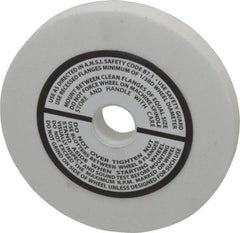 Grier Abrasives - 120 Grit Aluminum Oxide Type 1 Internal Grinding Wheel - 3" Diam x 1/2" Hole x 3/8" Thick, 10,823 Max RPM, Fine Grade, Hardness, Vitrified Bond - USA Tool & Supply