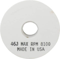 Grier Abrasives - 46 Grit Aluminum Oxide Type 1 Internal Grinding Wheel - 4" Diam x 1/2" Hole x 1/2" Thick, 8,100 Max RPM, Coarse Grade, J Hardness, Vitrified Bond - USA Tool & Supply