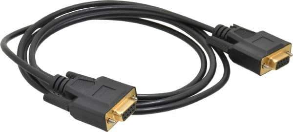 Tripp-Lite - 6' Long, DB9/DB9 Computer Cable - Black, Female x Female - USA Tool & Supply