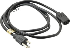 Tripp-Lite - 6' Long, NEMA 5-15P/IEC-320-C-13 Computer Cable - Black, Male x Female - USA Tool & Supply