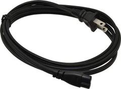 Tripp-Lite - 6' Long, NEMA 1-16P/IEC-320-C7 Computer Cable - Black, Male x Male - USA Tool & Supply