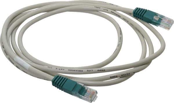 Tripp-Lite - 7' Long, RJ45/RJ45 Computer Cable - Gray, Male x Male - USA Tool & Supply