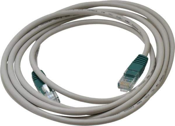 Tripp-Lite - 10' Long, RJ45/RJ45 Computer Cable - Gray, Male x Male - USA Tool & Supply