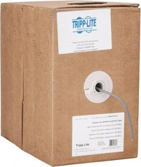 Tripp-Lite - Cat5e, 24 AWG, 350 MHz, Unshielded Network & Ethernet Cable - Gray, PVC, 1,000' OAL - USA Tool & Supply