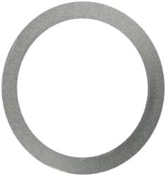 Made in USA - 0.1mm Thick, 40mm Inside x 50mm OD, Round Shim - Uncoated 302/304 Stainless Steel - USA Tool & Supply