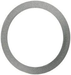 Made in USA - 0.1mm Thick, 40mm Inside x 50mm OD, Round Shim - Uncoated 302/304 Stainless Steel - USA Tool & Supply