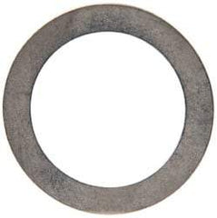 Made in USA - 0.3mm Thick, 16mm Inside x 22mm OD, Round Shim - 9/16" Screw, Uncoated 302/304 Stainless Steel - USA Tool & Supply