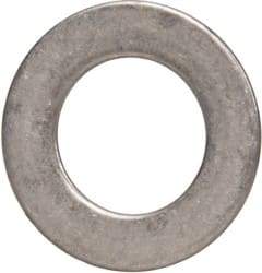 Made in USA - 0.51mm Thick, 8mm Inside x 14mm OD, Round Shim - 1/4" Screw, Uncoated 302/304 Stainless Steel - USA Tool & Supply