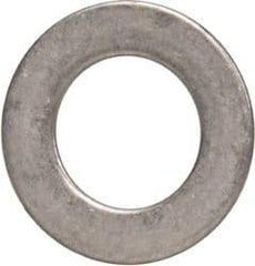 Made in USA - 0.51mm Thick, 8mm Inside x 14mm OD, Round Shim - 1/4" Screw, Uncoated 302/304 Stainless Steel - USA Tool & Supply