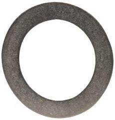 Made in USA - 0.51mm Thick, 12mm Inside x 18mm OD, Round Shim - 7/16" Screw, Uncoated 302/304 Stainless Steel - USA Tool & Supply