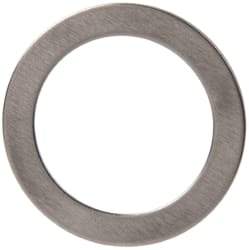 Made in USA - 0.51mm Thick, 16mm Inside x 22mm OD, Round Shim - 9/16" Screw, Uncoated 302/304 Stainless Steel - USA Tool & Supply
