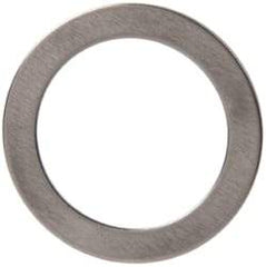 Made in USA - 0.51mm Thick, 16mm Inside x 22mm OD, Round Shim - 9/16" Screw, Uncoated 302/304 Stainless Steel - USA Tool & Supply