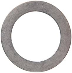 Made in USA - 0.51mm Thick, 25mm Inside x 36mm OD, Round Shim - 7/8" Screw, Uncoated 302/304 Stainless Steel - USA Tool & Supply