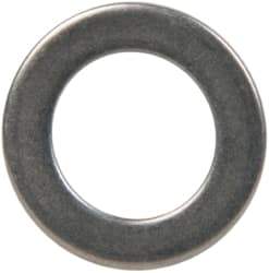 Made in USA - 1mm Thick, 10mm Inside x 16mm OD, Round Shim - 5/16" Screw, Uncoated 302/304 Stainless Steel - USA Tool & Supply