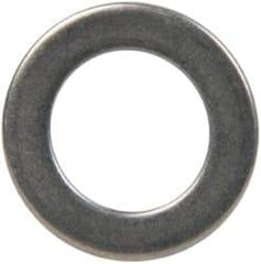 Made in USA - 1mm Thick, 10mm Inside x 16mm OD, Round Shim - 5/16" Screw, Uncoated 302/304 Stainless Steel - USA Tool & Supply
