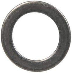 Made in USA - 1mm Thick, 12mm Inside x 18mm OD, Round Shim - 7/16" Screw, Uncoated 302/304 Stainless Steel - USA Tool & Supply