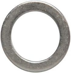 Made in USA - 1mm Thick, 14mm Inside x 20mm OD, Round Shim - 1/2" Screw, Uncoated 302/304 Stainless Steel - USA Tool & Supply