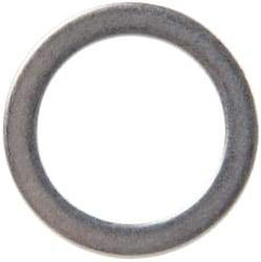 Made in USA - 1mm Thick, 16mm Inside x 22mm OD, Round Shim - 9/16" Screw, Uncoated 302/304 Stainless Steel - USA Tool & Supply