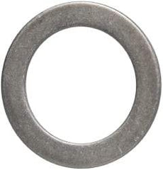 Made in USA - 1mm Thick, 25mm Inside x 36mm OD, Round Shim - 7/8" Screw, Uncoated 302/304 Stainless Steel - USA Tool & Supply