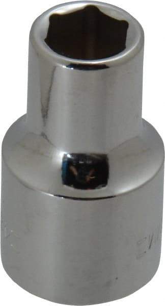 Blackhawk by Proto - 1/2" Drive, Standard Hand Socket - 6 Points, 1-1/2" OAL, Chrome Finish - USA Tool & Supply