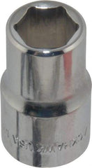 Blackhawk by Proto - 1/2" Drive, Standard Hand Socket - 6 Points, 1-1/2" OAL, Chrome Finish - USA Tool & Supply