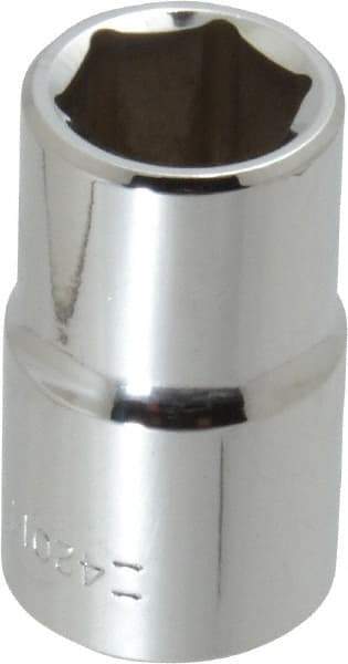 Blackhawk by Proto - 1/2" Drive, Standard Hand Socket - 6 Points, 1-1/2" OAL, Chrome Finish - USA Tool & Supply