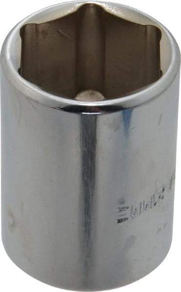 Blackhawk by Proto - 1/2" Drive, Standard Hand Socket - 6 Points, 1-1/2" OAL, Chrome Finish - USA Tool & Supply