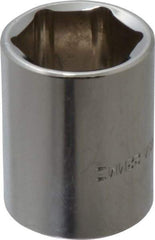 Blackhawk by Proto - 1/2" Drive, Standard Hand Socket - 6 Points, 1-1/2" OAL, Chrome Finish - USA Tool & Supply