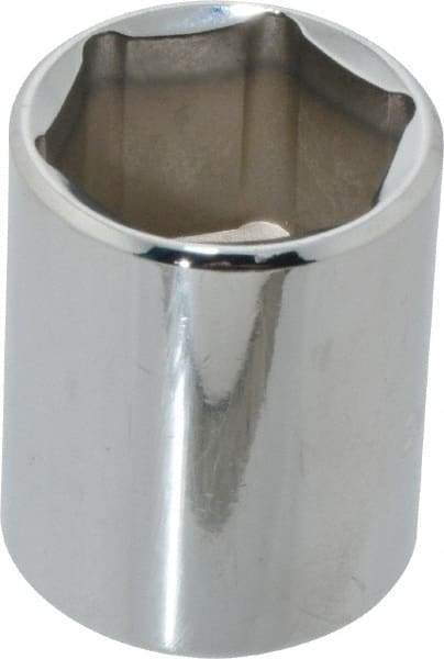 Blackhawk by Proto - 1/2" Drive, Standard Hand Socket - 6 Points, 1-1/2" OAL, Chrome Finish - USA Tool & Supply