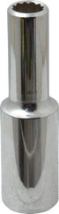 Blackhawk by Proto - 1/2" Drive, Deep Hand Socket - 12 Points, 3-3/32" OAL, Chrome Finish - USA Tool & Supply