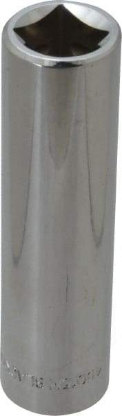 Blackhawk by Proto - 1/2" Drive, Deep Hand Socket - 6 Points, 3-9/32" OAL, Chrome Finish - USA Tool & Supply