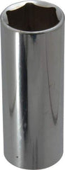 Blackhawk by Proto - 1/2" Drive, Deep Hand Socket - 6 Points, 3-3/32" OAL, Chrome Finish - USA Tool & Supply