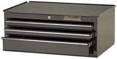Blackhawk by Proto - 3 Drawer Intermediate Tool Chest - 27" Wide x 18" Deep x 11-1/2" High, Steel, Black - USA Tool & Supply