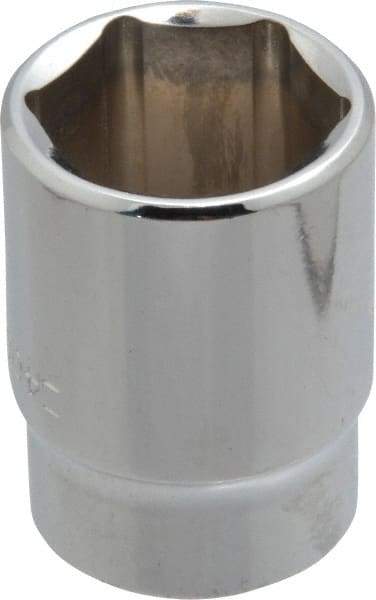 Blackhawk by Proto - 13/16", 1/2" Drive, Standard Hand Socket - 6 Points, 1-1/2" OAL, Chrome Finish - USA Tool & Supply