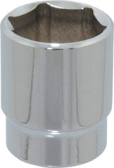 Blackhawk by Proto - 15/16", 1/2" Drive, Standard Hand Socket - 6 Points, 1-1/2" OAL, Chrome Finish - USA Tool & Supply