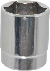 Blackhawk by Proto - 1", 1/2" Drive, Standard Hand Socket - 6 Points, 1-5/8" OAL, Chrome Finish - USA Tool & Supply