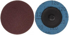 Superior Abrasives - 2" Disc Diam, 120 Grit, Aluminum Oxide Quick Change Disc - Type R Attaching System, Coated, Fine Grade - USA Tool & Supply