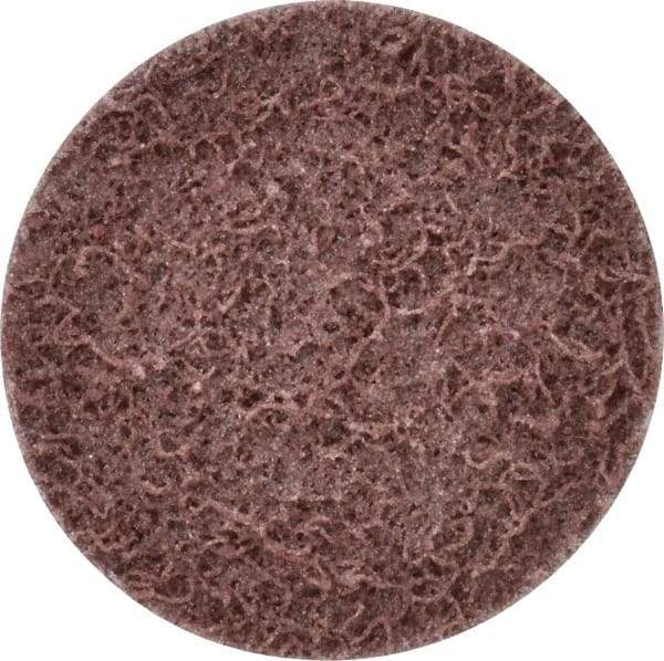 Superior Abrasives - 2" Disc Diam, Aluminum Oxide Quick Change Disc - Type R Attaching System, Nonwoven, Maroon, Medium Grade, FD Series - USA Tool & Supply